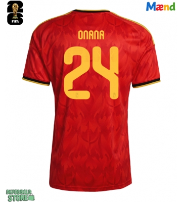 Belgien Amadou Onana #24 Replika Hjemmebanetrøje VM 2026 Kortærmet